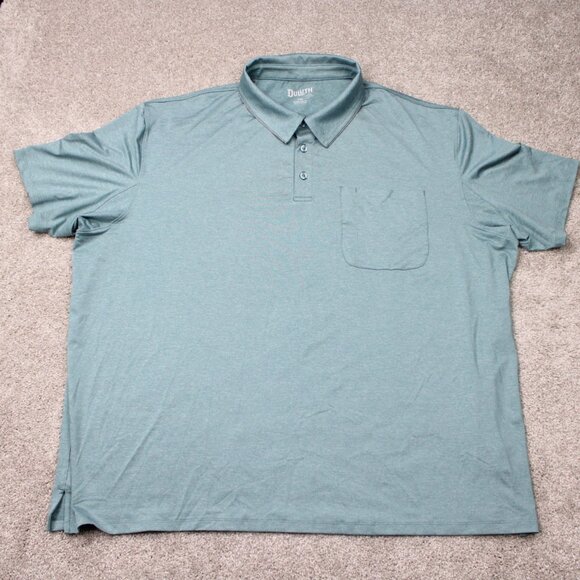 Duluth Polo Shirt Mens 3XL XXXL Green Pressure Cooker Standard Fit S/S w/ Pocket - Picture 2 of 14